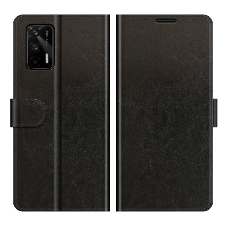 For OPPO Realme GT 5G / Realme Q3 Pro 5G R64 Texture Single Horizontal Flip Protective Case with Holder & Card Slots & Wallet& Photo Frame