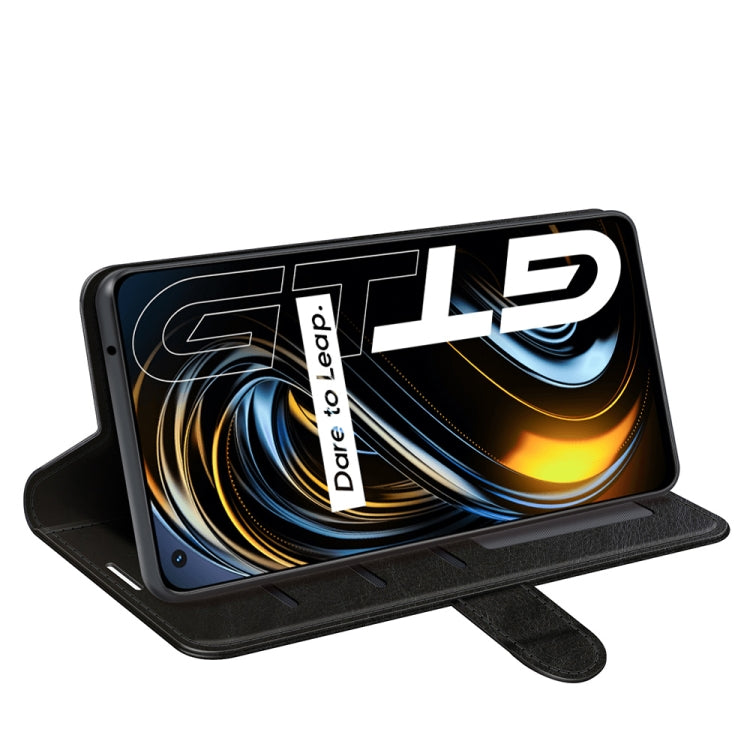 For OPPO Realme GT 5G / Realme Q3 Pro 5G R64 Texture Single Horizontal Flip Protective Case with Holder & Card Slots & Wallet& Photo Frame