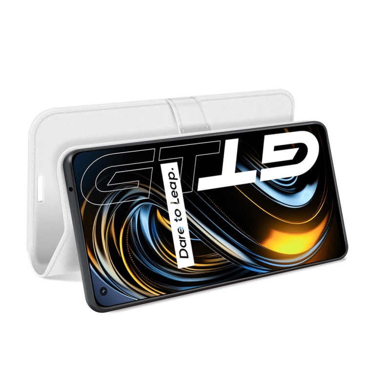 For OPPO Realme GT 5G / Realme Q3 Pro 5G R64 Texture Single Horizontal Flip Protective Case with Holder & Card Slots & Wallet& Photo Frame