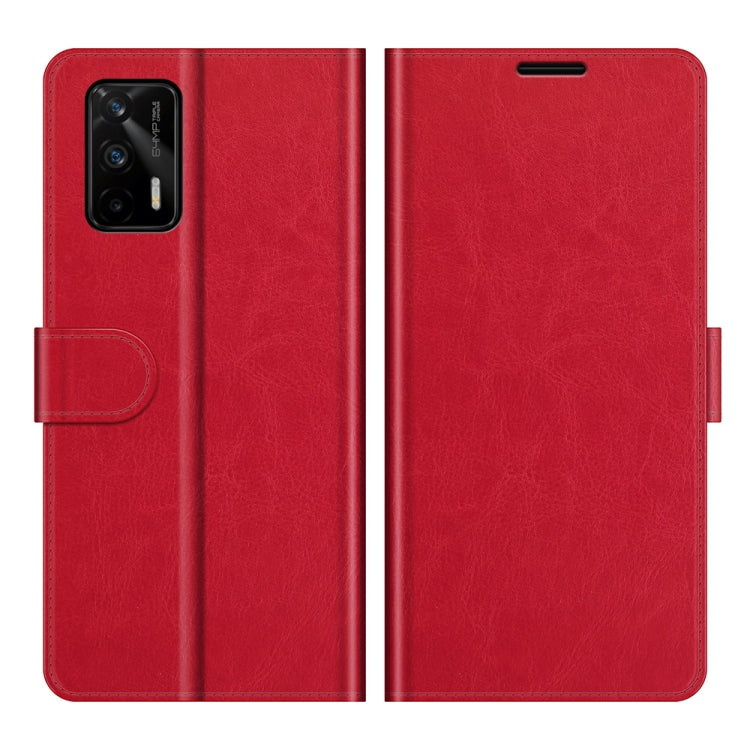 For OPPO Realme GT 5G / Realme Q3 Pro 5G R64 Texture Single Horizontal Flip Protective Case with Holder & Card Slots & Wallet& Photo Frame