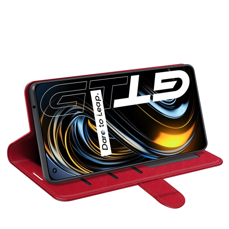 For OPPO Realme GT 5G / Realme Q3 Pro 5G R64 Texture Single Horizontal Flip Protective Case with Holder & Card Slots & Wallet& Photo Frame