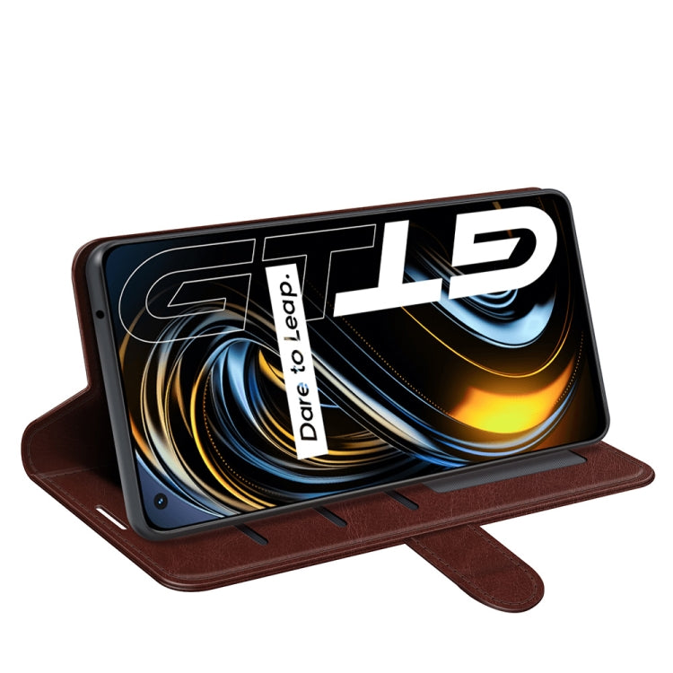 For OPPO Realme GT 5G / Realme Q3 Pro 5G R64 Texture Single Horizontal Flip Protective Case with Holder & Card Slots & Wallet& Photo Frame