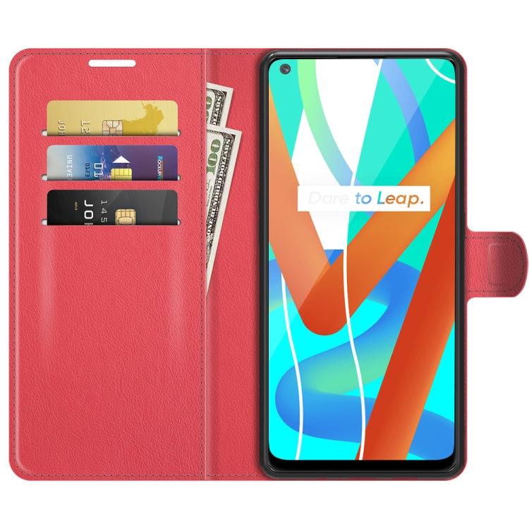 For OPPO Realme V13 5G / Realme 8 5G / Q3i 5G / Q3 5G Litchi Texture Horizontal Flip Protective Case with Holder & Card Slots & Wallet