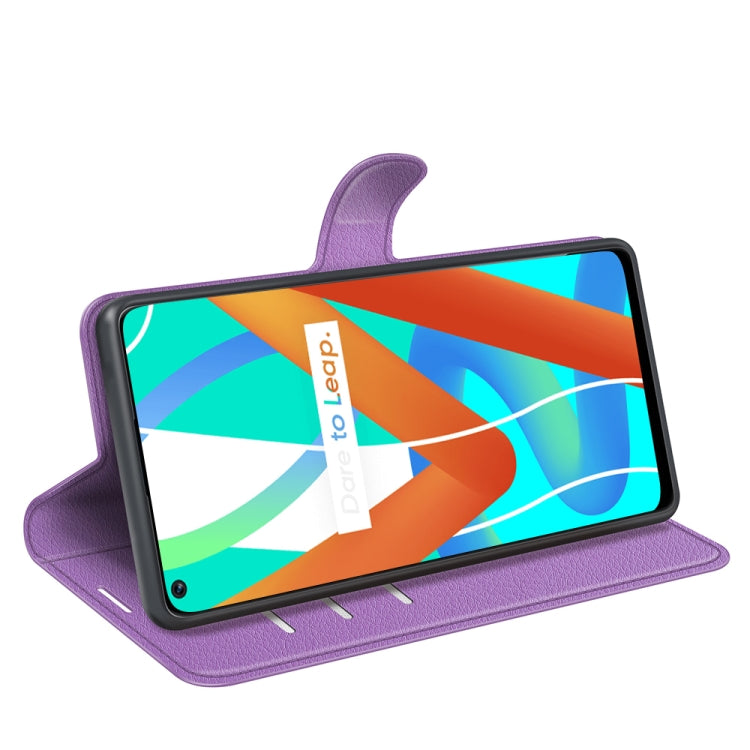 For OPPO Realme V13 5G / Realme 8 5G / Q3i 5G / Q3 5G Litchi Texture Horizontal Flip Protective Case with Holder & Card Slots & Wallet