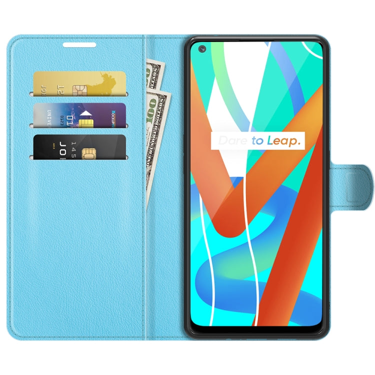 For OPPO Realme V13 5G / Realme 8 5G / Q3i 5G / Q3 5G Litchi Texture Horizontal Flip Protective Case with Holder & Card Slots & Wallet