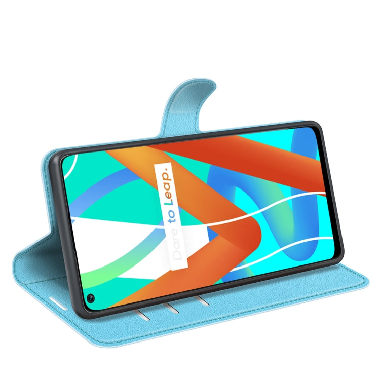 For OPPO Realme V13 5G / Realme 8 5G / Q3i 5G / Q3 5G Litchi Texture Horizontal Flip Protective Case with Holder & Card Slots & Wallet