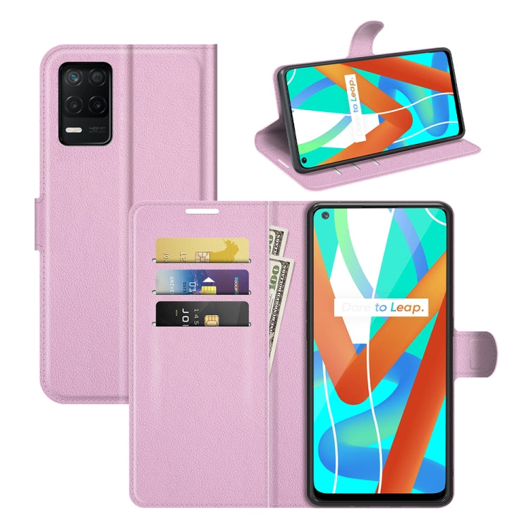 For OPPO Realme V13 5G / Realme 8 5G / Q3i 5G / Q3 5G Litchi Texture Horizontal Flip Protective Case with Holder & Card Slots & Wallet