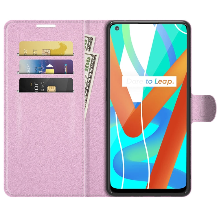 For OPPO Realme V13 5G / Realme 8 5G / Q3i 5G / Q3 5G Litchi Texture Horizontal Flip Protective Case with Holder & Card Slots & Wallet