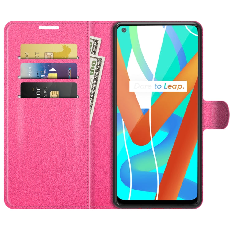 For OPPO Realme V13 5G / Realme 8 5G / Q3i 5G / Q3 5G Litchi Texture Horizontal Flip Protective Case with Holder & Card Slots & Wallet
