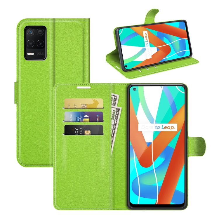 For OPPO Realme V13 5G / Realme 8 5G / Q3i 5G / Q3 5G Litchi Texture Horizontal Flip Protective Case with Holder & Card Slots & Wallet