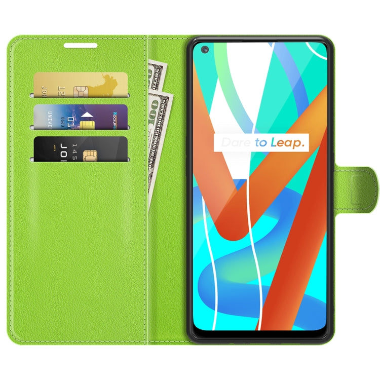 For OPPO Realme V13 5G / Realme 8 5G / Q3i 5G / Q3 5G Litchi Texture Horizontal Flip Protective Case with Holder & Card Slots & Wallet
