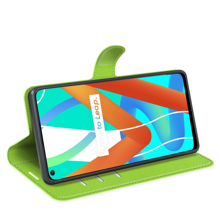 For OPPO Realme V13 5G / Realme 8 5G / Q3i 5G / Q3 5G Litchi Texture Horizontal Flip Protective Case with Holder & Card Slots & Wallet