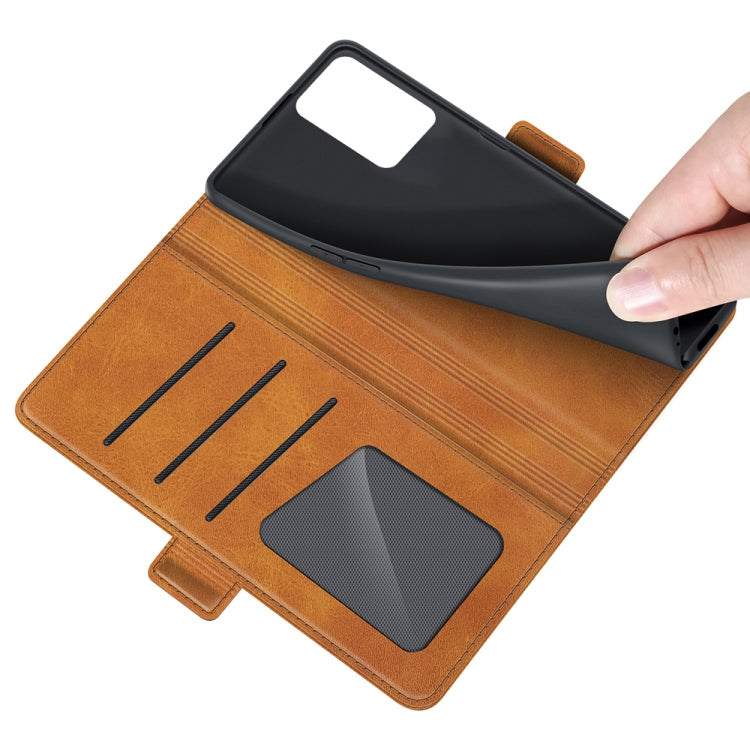 For OPPO Realme V13 5G / Realme 8 5G / Q3i 5G / Q3 5G Dual-side Magnetic Buckle Horizontal Flip Leather Case with Holder & Card Slots & Wallet