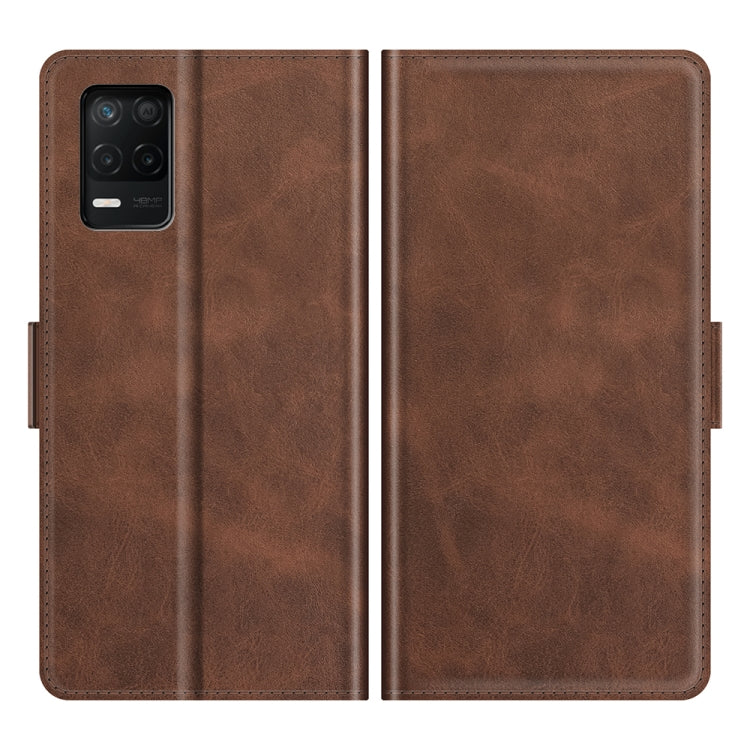 For OPPO Realme V13 5G / Realme 8 5G / Q3i 5G / Q3 5G Dual-side Magnetic Buckle Horizontal Flip Leather Case with Holder & Card Slots & Wallet