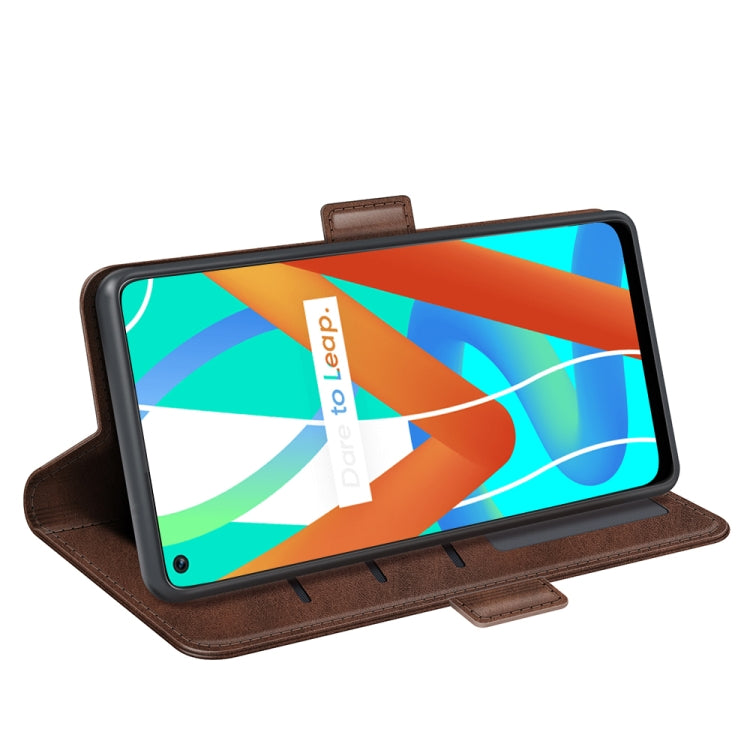 For OPPO Realme V13 5G / Realme 8 5G / Q3i 5G / Q3 5G Dual-side Magnetic Buckle Horizontal Flip Leather Case with Holder & Card Slots & Wallet