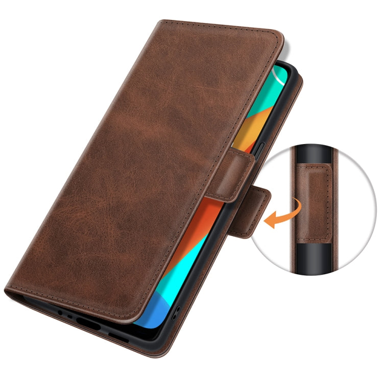 For OPPO Realme V13 5G / Realme 8 5G / Q3i 5G / Q3 5G Dual-side Magnetic Buckle Horizontal Flip Leather Case with Holder & Card Slots & Wallet