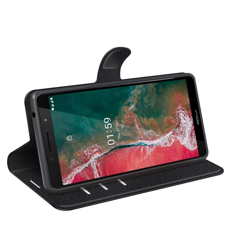For Nokia C1 Plus Litchi Texture Horizontal Flip Protective Case with Holder & Card Slots & Wallet