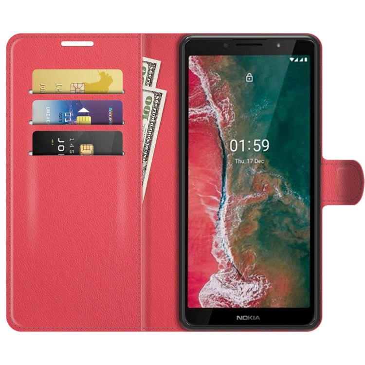 For Nokia C1 Plus Litchi Texture Horizontal Flip Protective Case with Holder & Card Slots & Wallet