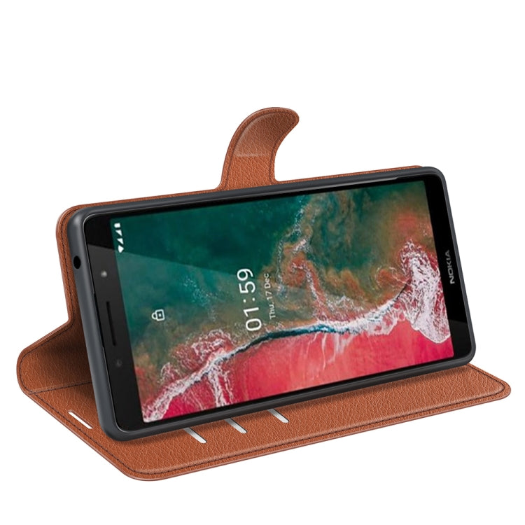 For Nokia C1 Plus Litchi Texture Horizontal Flip Protective Case with Holder & Card Slots & Wallet