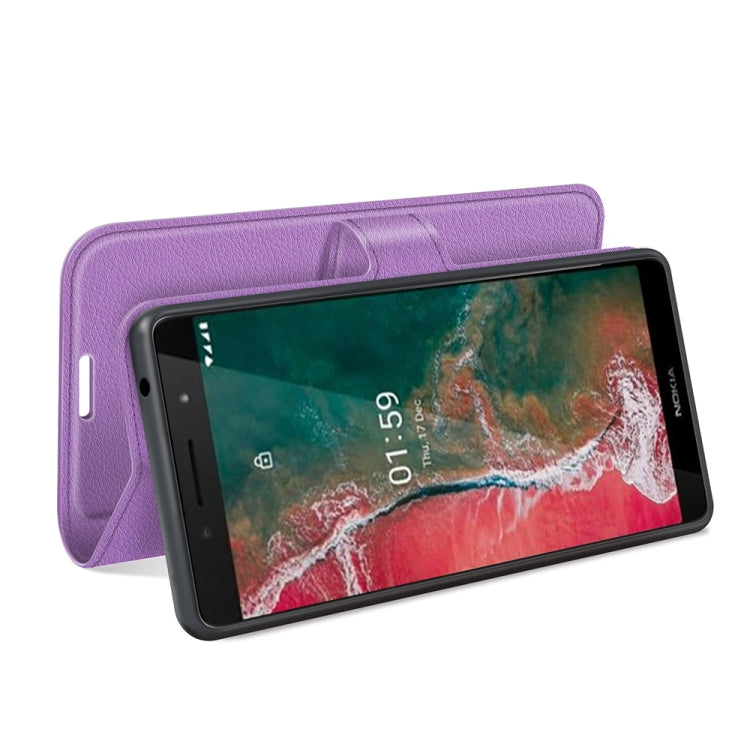 For Nokia C1 Plus Litchi Texture Horizontal Flip Protective Case with Holder & Card Slots & Wallet