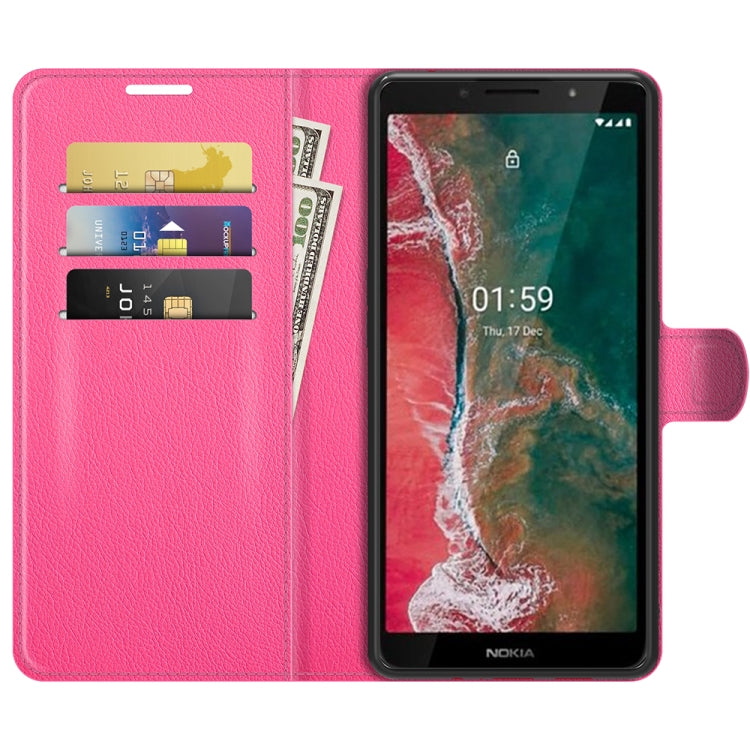 For Nokia C1 Plus Litchi Texture Horizontal Flip Protective Case with Holder & Card Slots & Wallet