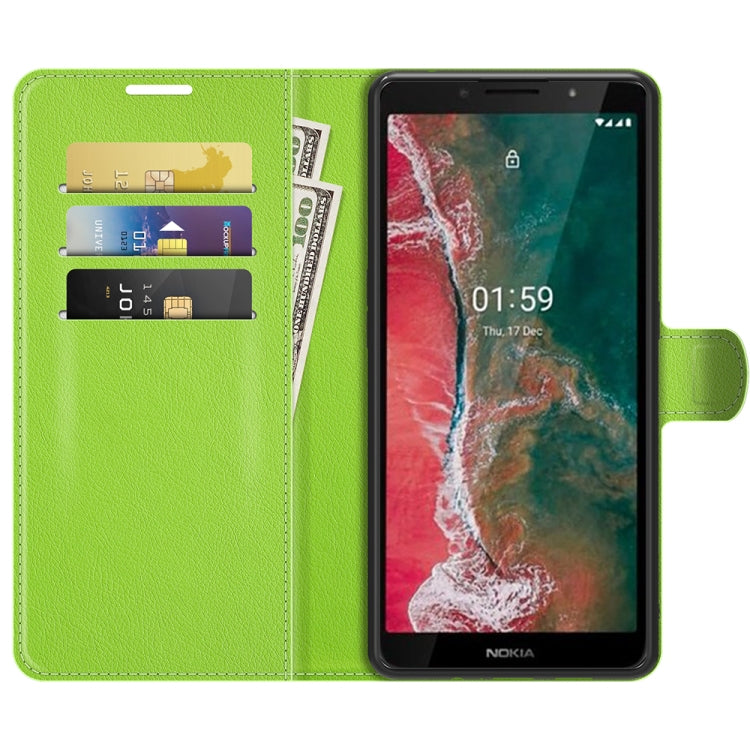 For Nokia C1 Plus Litchi Texture Horizontal Flip Protective Case with Holder & Card Slots & Wallet