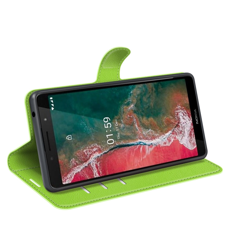 For Nokia C1 Plus Litchi Texture Horizontal Flip Protective Case with Holder & Card Slots & Wallet