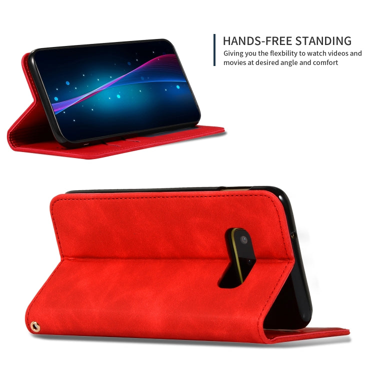 Retro Skin Feel Business Magnetic Horizontal Flip Leather Case for Samsung Galaxy S10 E