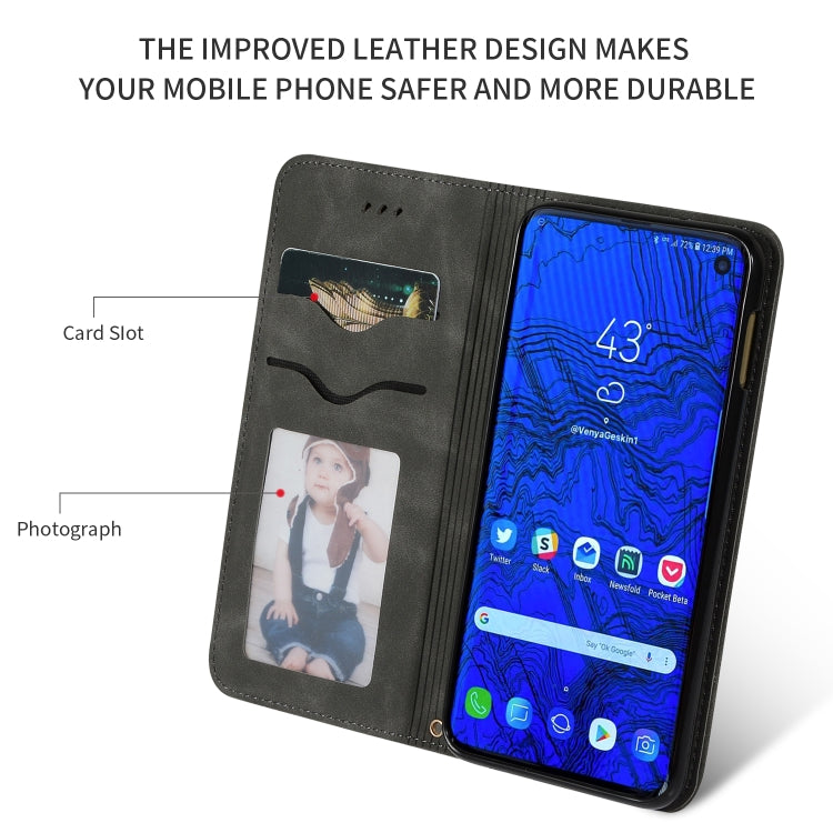 Retro Skin Feel Business Magnetic Horizontal Flip Leather Case for Samsung Galaxy S10 E