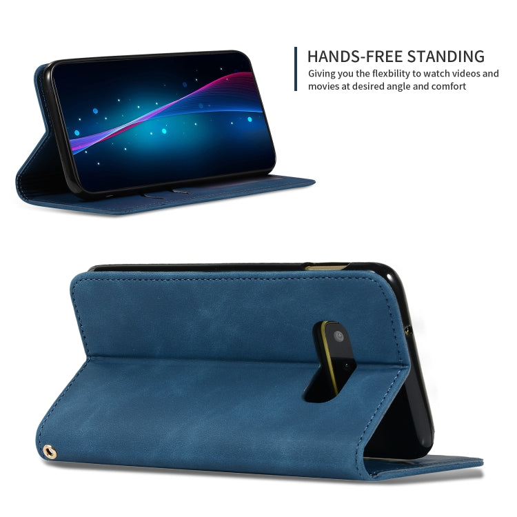 Retro Skin Feel Business Magnetic Horizontal Flip Leather Case for Samsung Galaxy S10 E