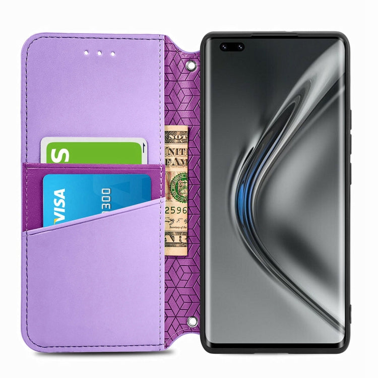 For Honor V40 5G Blooming Mandala Embossed Pattern Magnetic Horizontal Flip Leather Case with Holder & Card Slots & Wallet