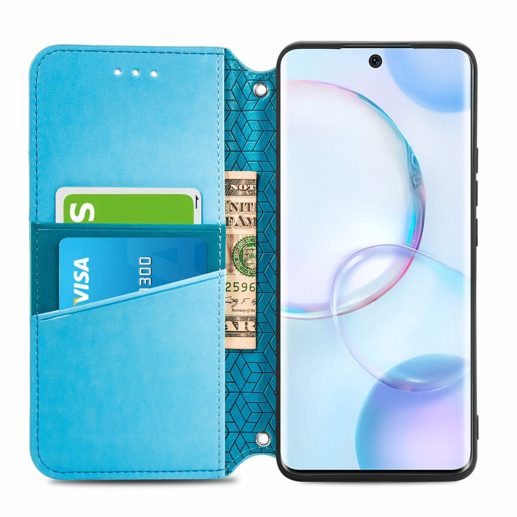 For Honor 50 Blooming Mandala Embossed Pattern Magnetic Horizontal Flip Leather Case with Holder & Card Slots & Wallet