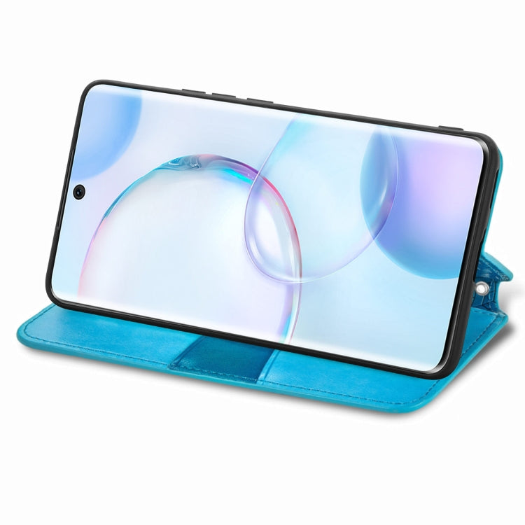 For Honor 50 Blooming Mandala Embossed Pattern Magnetic Horizontal Flip Leather Case with Holder & Card Slots & Wallet