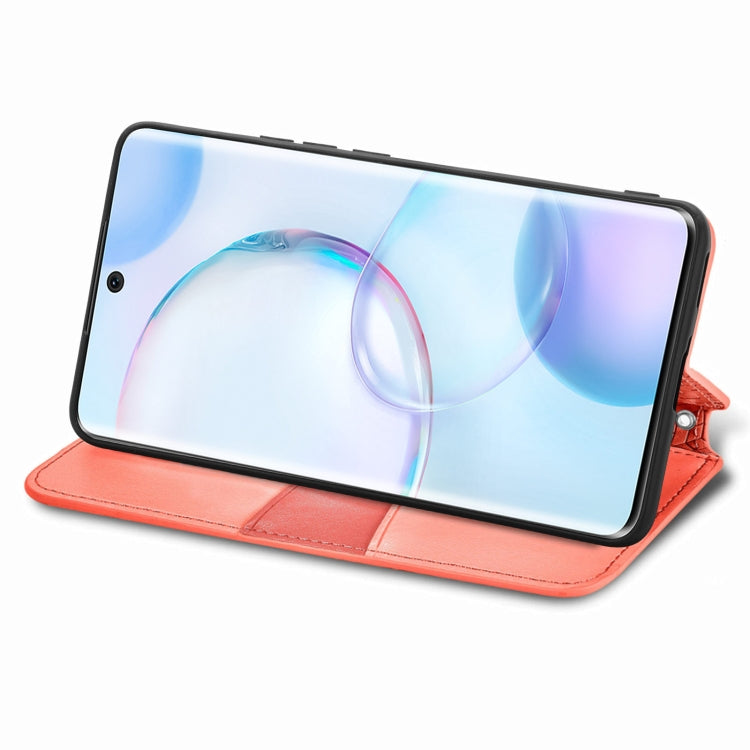 For Honor 50 Blooming Mandala Embossed Pattern Magnetic Horizontal Flip Leather Case with Holder & Card Slots & Wallet