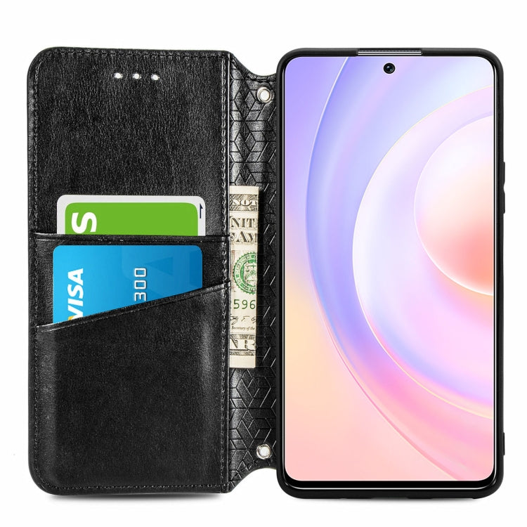 For Honor 50 SE Blooming Mandala Embossed Pattern Magnetic Horizontal Flip Leather Case with Holder & Card Slots & Wallet