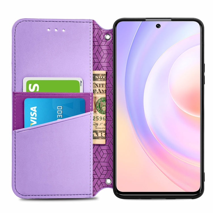 For Honor 50 SE Blooming Mandala Embossed Pattern Magnetic Horizontal Flip Leather Case with Holder & Card Slots & Wallet