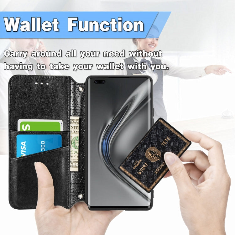 For Honor 50 SE Blooming Mandala Embossed Pattern Magnetic Horizontal Flip Leather Case with Holder & Card Slots & Wallet