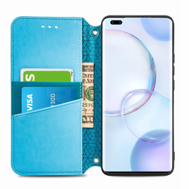 For Honor 50 Pro Blooming Mandala Embossed Pattern Magnetic Horizontal Flip Leather Case with Holder & Card Slots & Wallet