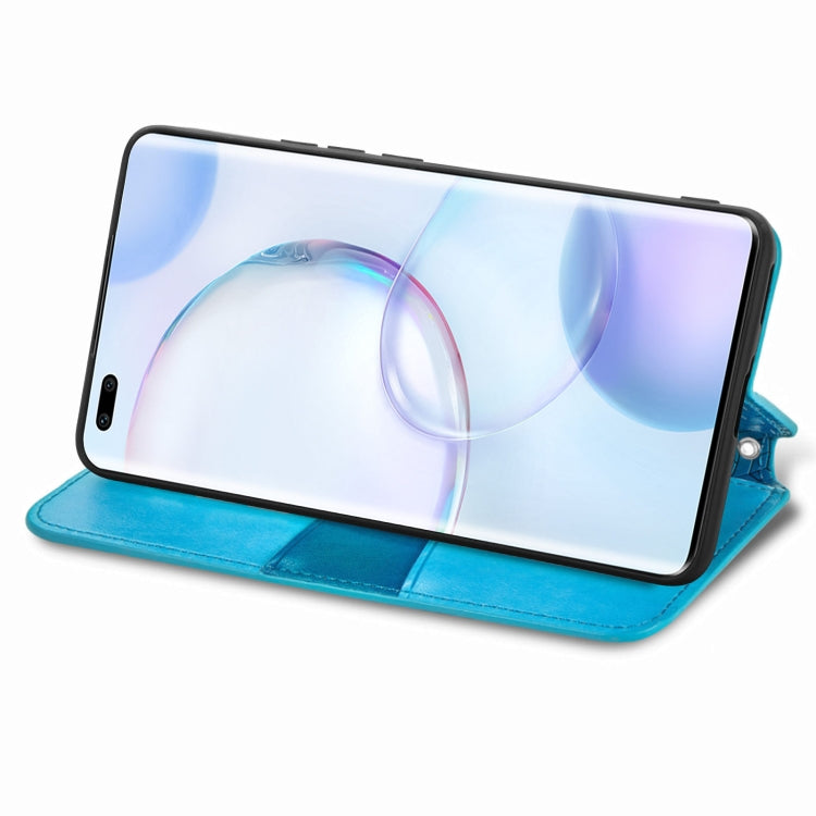 For Honor 50 Pro Blooming Mandala Embossed Pattern Magnetic Horizontal Flip Leather Case with Holder & Card Slots & Wallet