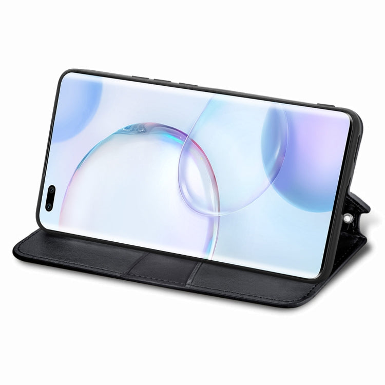 For Honor 50 Pro Blooming Mandala Embossed Pattern Magnetic Horizontal Flip Leather Case with Holder & Card Slots & Wallet