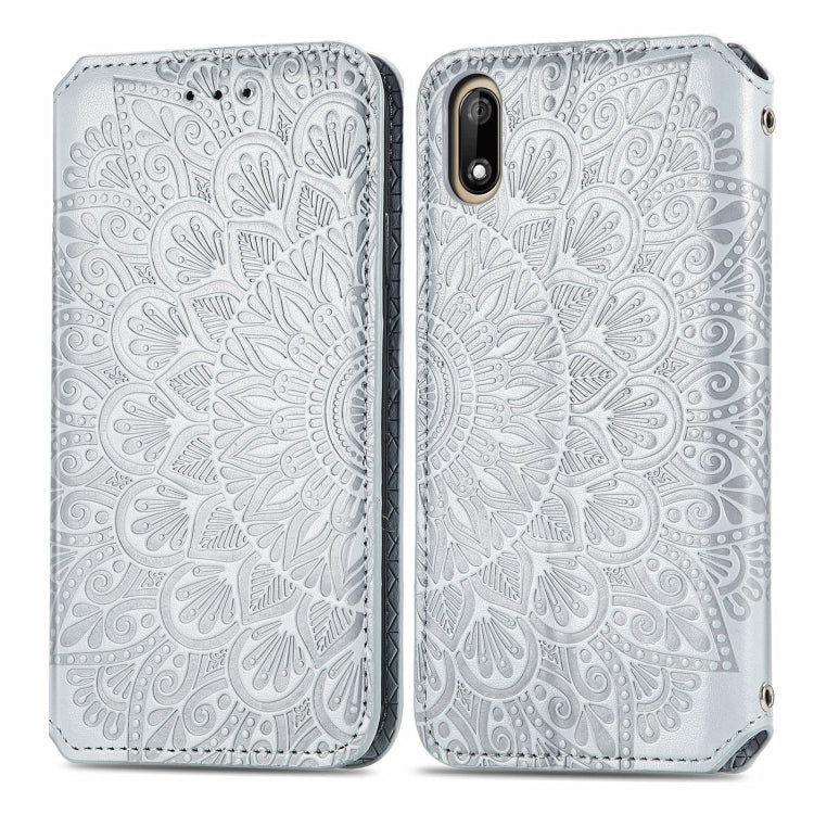 For Wiko Jerry 4 Blooming Mandala Embossed Pattern Magnetic Horizontal Flip Leather Case with Holder & Card Slots & Wallet