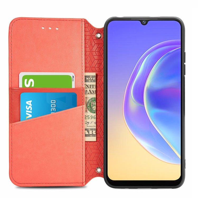 For vivo V21e 4G Blooming Mandala Embossed Pattern Magnetic Horizontal Flip Leather Case with Holder & Card Slots & Wallet