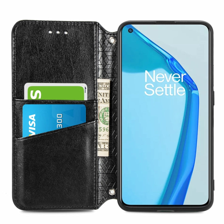 For OnePlus 9R Blooming Mandala Embossed Pattern Magnetic Horizontal Flip Leather Case with Holder & Card Slots & Wallet