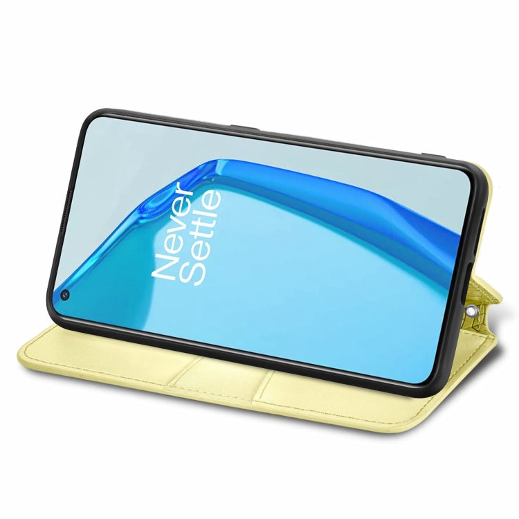 For OnePlus 9R Blooming Mandala Embossed Pattern Magnetic Horizontal Flip Leather Case with Holder & Card Slots & Wallet