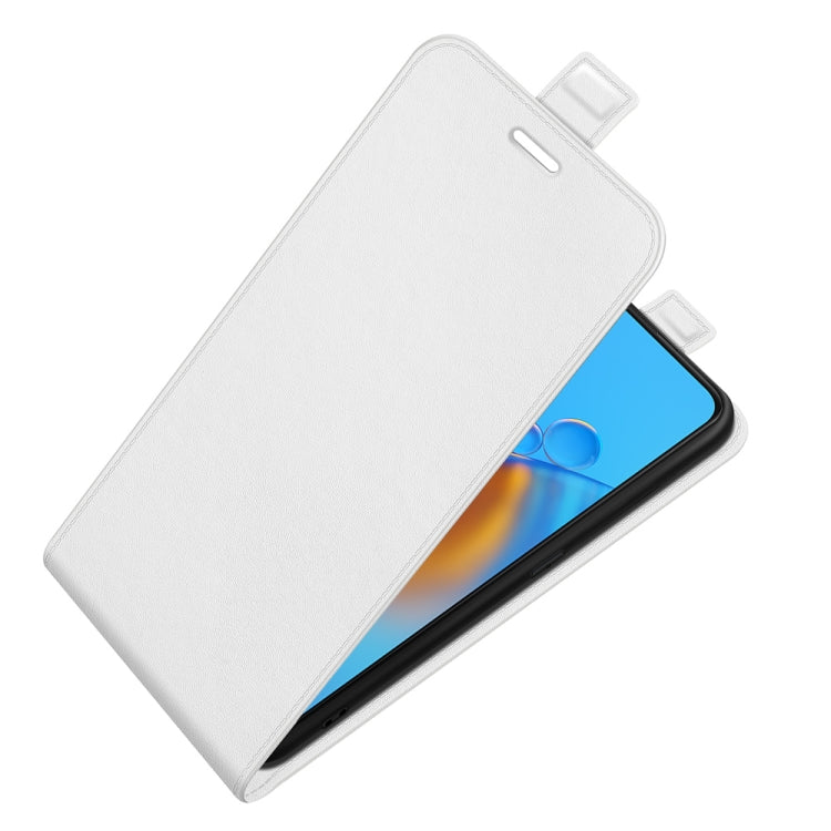 For OPPO F19 / A74 4G R64 Texture Single Vertical Flip Leather Protective Case with Card Slots & Photo Frame