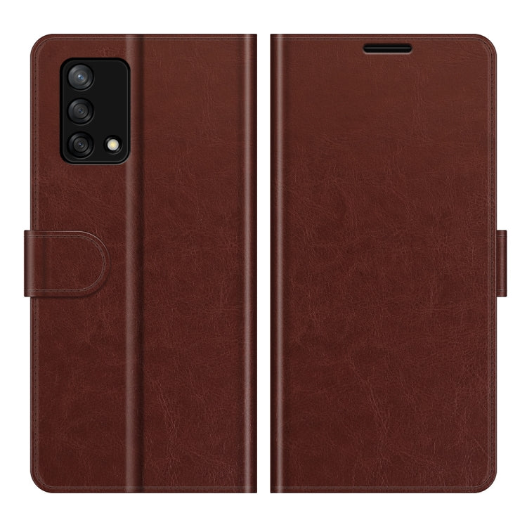 For OPPO F19 / A74 4G R64 Texture Single Horizontal Flip Protective Case with Holder & Card Slots & Wallet& Photo Frame