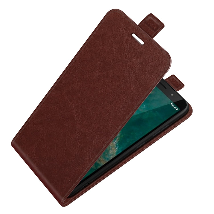 For Nokia C1 Plus R64 Texture Single Vertical Flip Leather Protective Case with Card Slots & Photo Frame