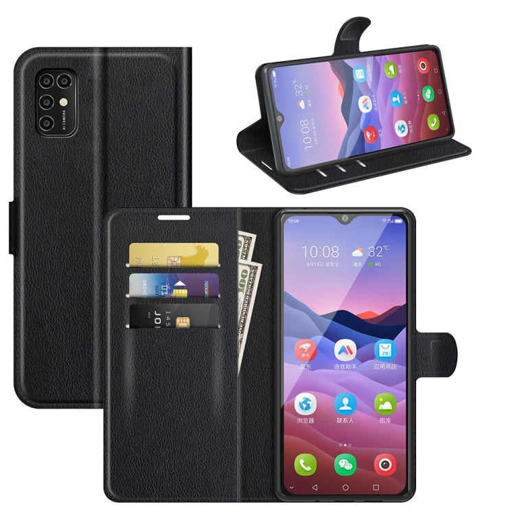 For ZTE Blade V2020 Smart Litchi Texture Horizontal Flip Protective Case with Holder & Card Slots & Wallet