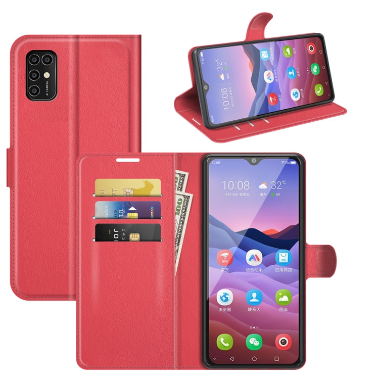 For ZTE Blade V2020 Smart Litchi Texture Horizontal Flip Protective Case with Holder & Card Slots & Wallet