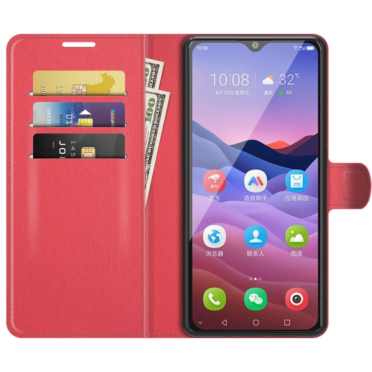 For ZTE Blade V2020 Smart Litchi Texture Horizontal Flip Protective Case with Holder & Card Slots & Wallet